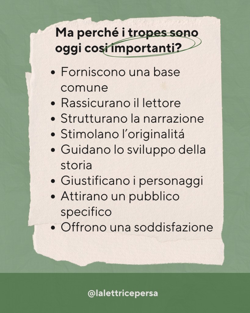Ma perché i tropes sono così importanti oggi?